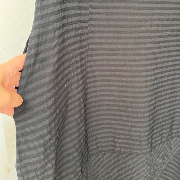 NWT Alchemia Tricot Made in Italy Minimalist Stripe Cocoon Dress M/L Black - Picture 7 of 15